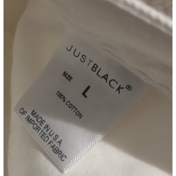 Just Black Denim White Raw Edge Hem Denim Mini Skirt Made In The USA Size MP - Picture 5 of 7